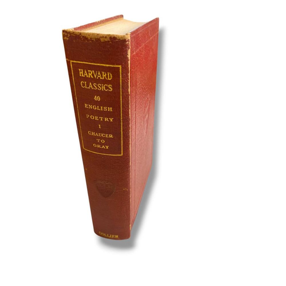 Harvard Classics 40 English Poetry 1 1910 Hardcover Book Collier & Son